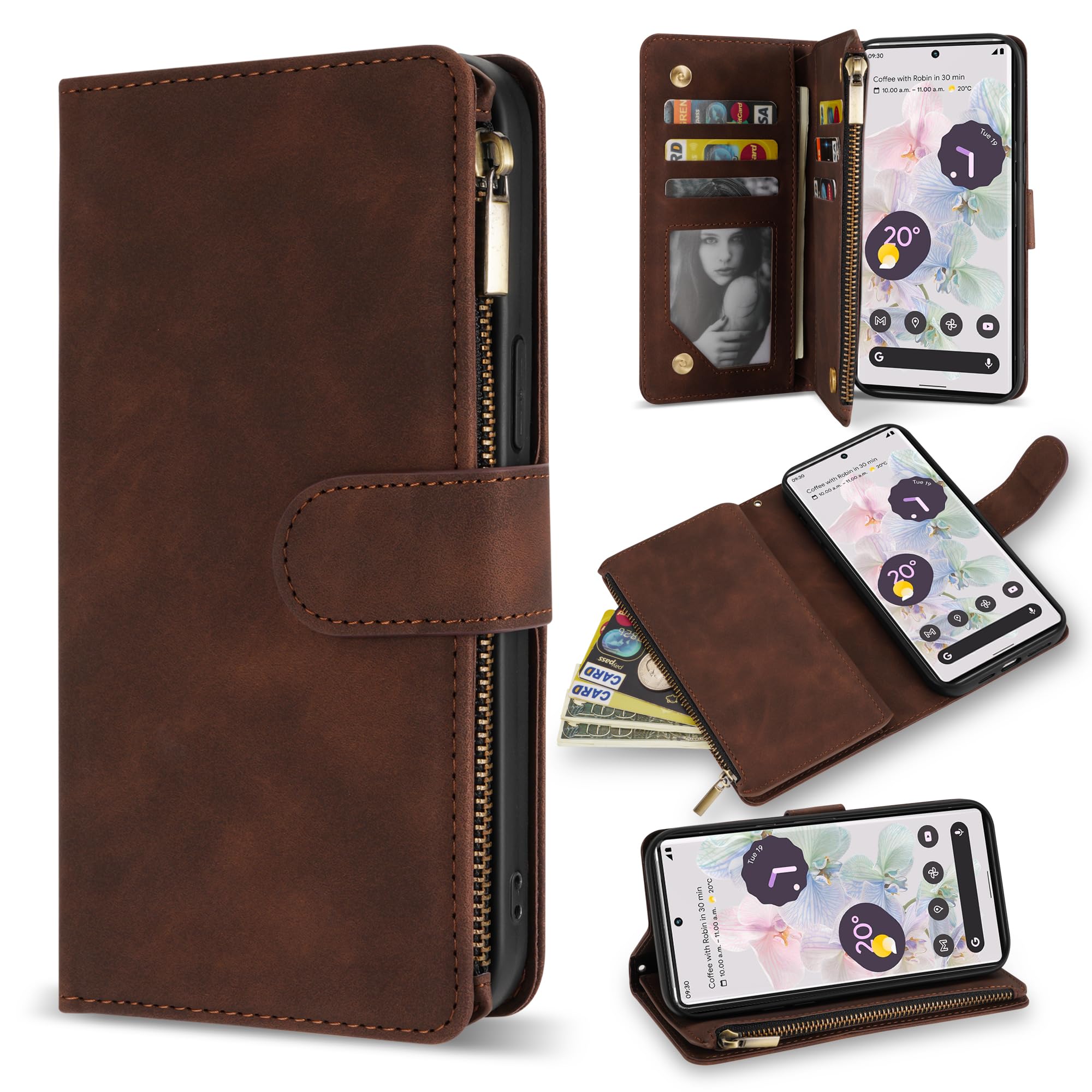 Amazon.com: ZZXX for Google Pixel 6 Pro Case Wallet with Card Slot